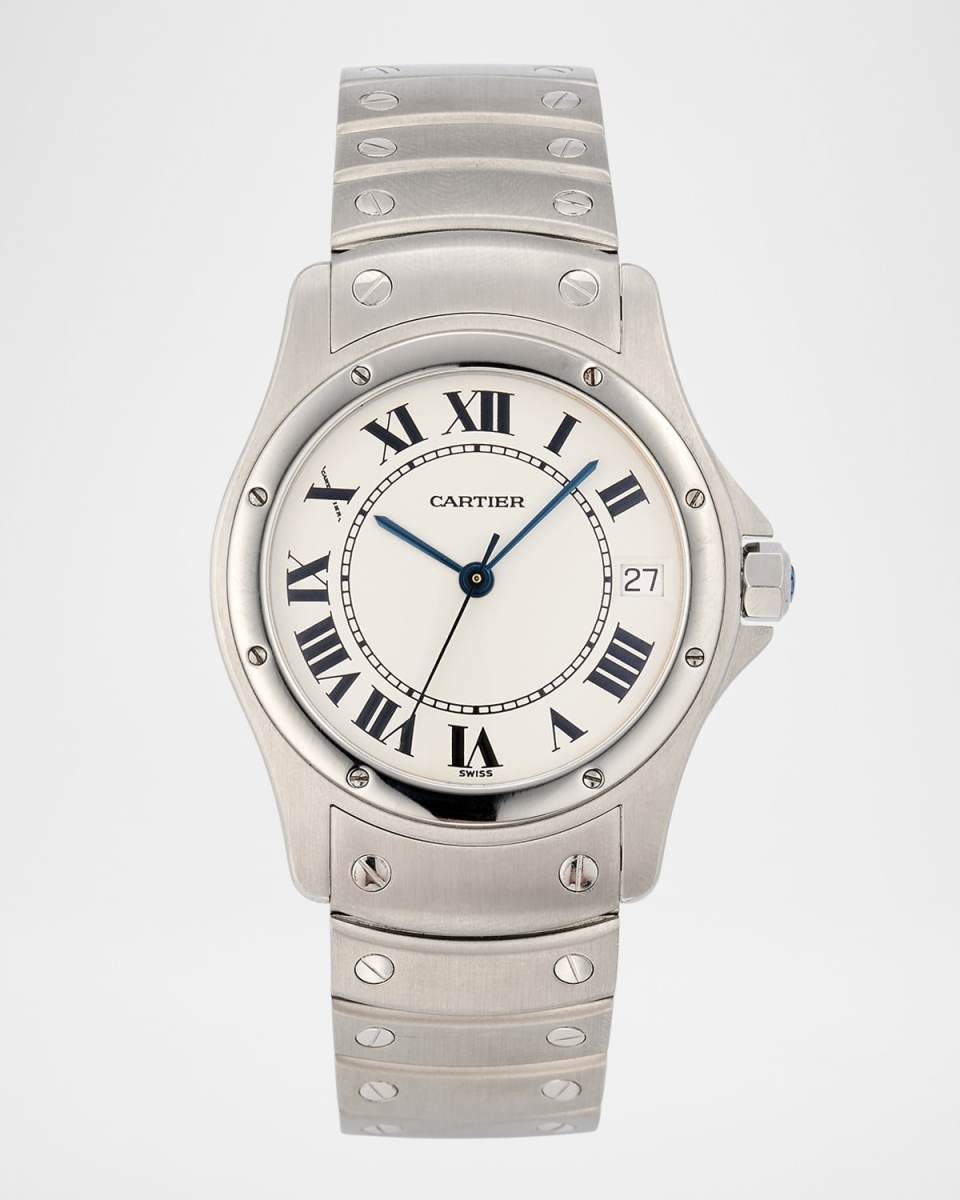 Cartier Santos Ronde Stainless Steel 31mm Vintage 1990s Watch